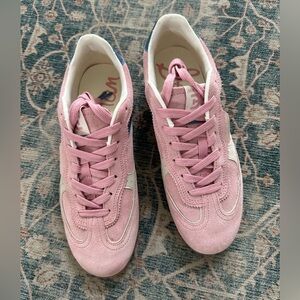 Sam Edelman Pink Suede Sneakers
